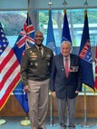 United Nations Command Commander Gen. Xavier Brunson met with Mr. Phil Wallace, a 90-year-old Korean War veteran, paying tribute to the service and sacrifices of New Zealand service members seven decades ago.
