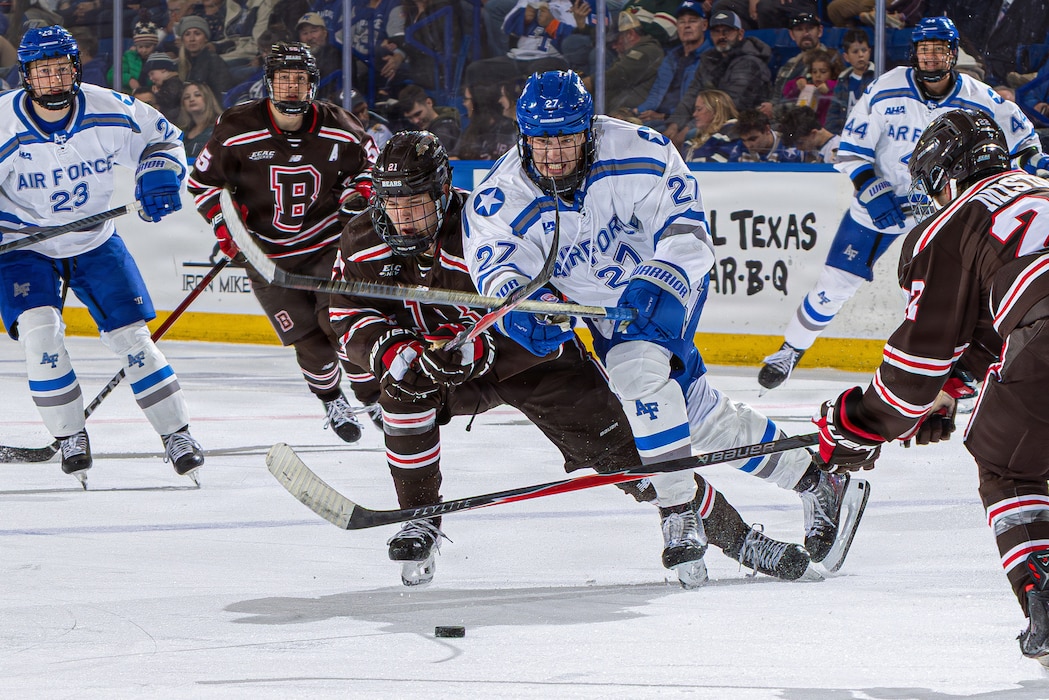 Hockey players on the ice