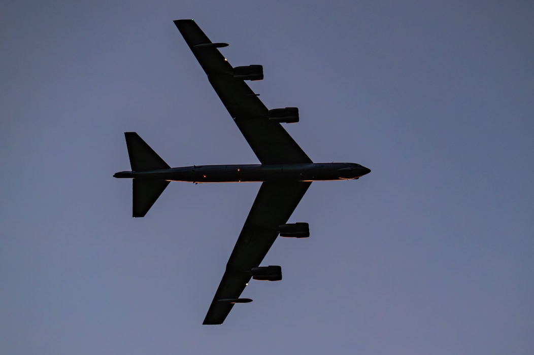 B-52 flying overhead