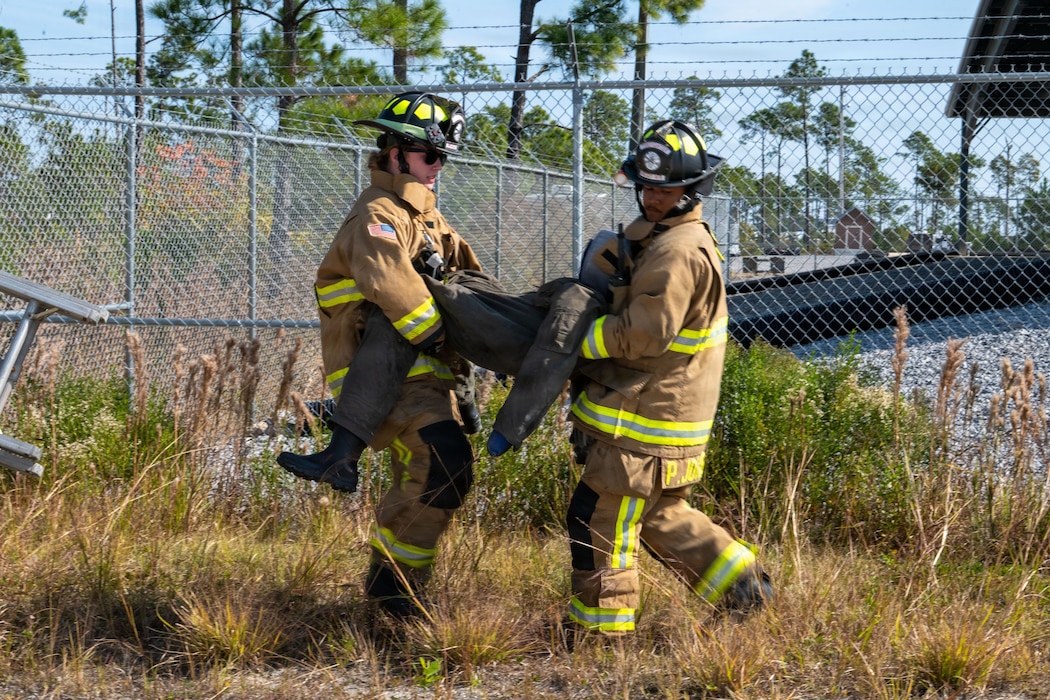 Airmen test response skills in simulated aircraft crash during Mosaic Tiger 26-1