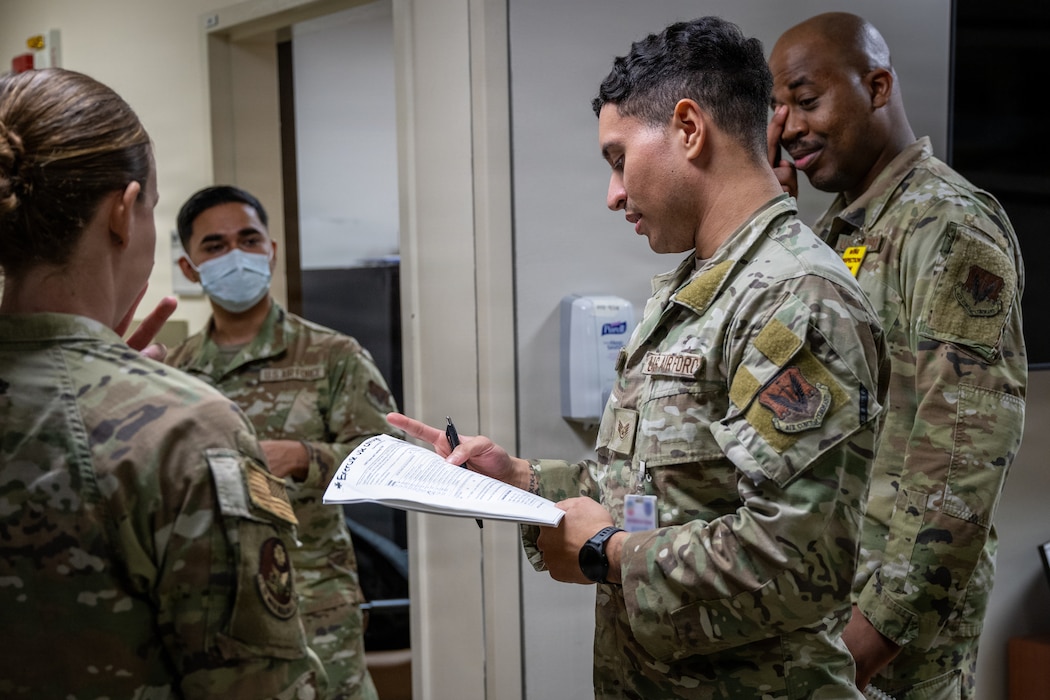 Base agencies unite to tackle simulated foodborne illness outbreak