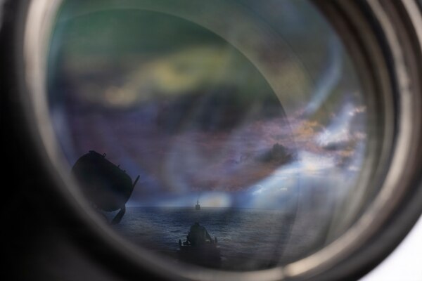 The Republic of Korea (ROK) Chungmugong Yi Sun-sin-class guided-missile destroyer ROKS Wang Geon (DDG 978) travels aft of Arleigh Burke-class guided-missile destroyer USS Dewey (DDG 105) during the Maritime Counter Special Operations Exercise (MCSOFEX) with the ROK Navy Nov. 18, 2025.