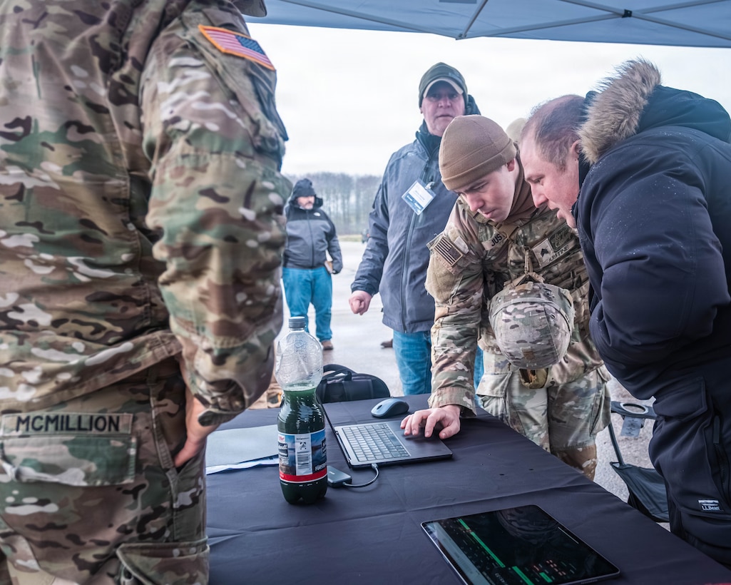 U.S. Army air defenders test portable sensors and shooters designed for EFDL during Project Flytrap