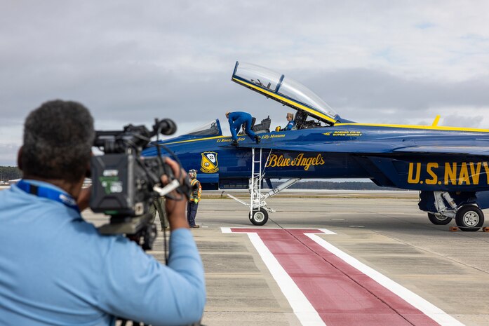 Blue Angels visit MCAS Cherry Point