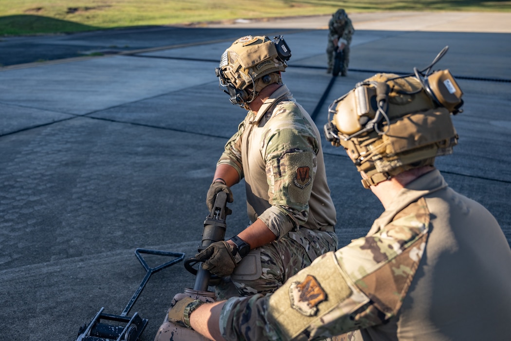 Airmen from the 71st Rescue Squadron and 23d Logistics Readiness Squadron honed their rapid refueling capabilities during Forward Area Refueling Point (FARP) training.
