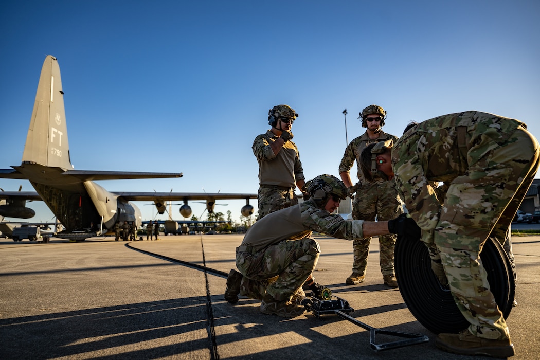 Airmen from the 71st Rescue Squadron and 23d Logistics Readiness Squadron honed their rapid refueling capabilities during Forward Area Refueling Point (FARP) training.