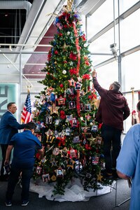 Gold Star Family Tree of Honor lighting ceremony in Peoria, Illinois, Nov. 15, 2025.