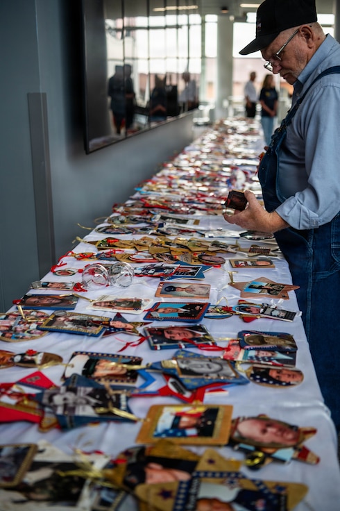 Gold Star Family Tree of Honor lighting ceremony in Peoria, Illinois, Nov. 15, 2025.