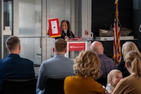 Gold Star Family Tree of Honor lighting ceremony in Peoria, Illinois, Nov. 15, 2025.
