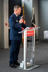 Gold Star Family Tree of Honor lighting ceremony in Peoria, Illinois, Nov. 15, 2025.