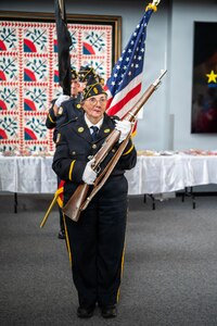 Gold Star Family Tree of Honor lighting ceremony in Peoria, Illinois, Nov. 15, 2025.
