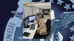 Woman pose for photo at her desk.