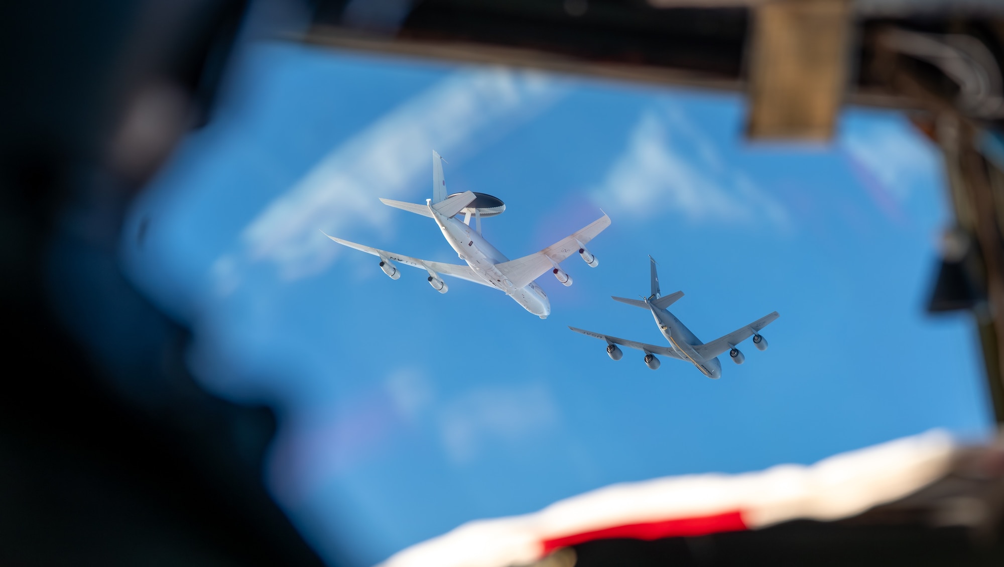 Two aircrafts in the sky