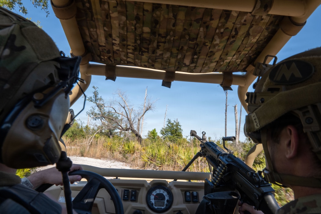 Defenders safeguard the mission during Mosaic Tiger 26-1 patrol operations