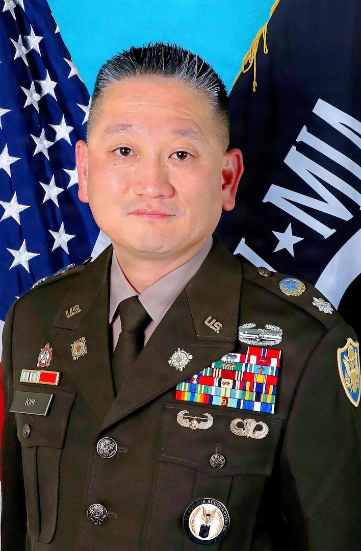 U.S. Army Lt. Col Jason Kim, commander of Defense POW/MIA Accounting Agency Vietnam Detachment 2, poses for an official photo in Hanoi, Vietnam, July 28, 2025.