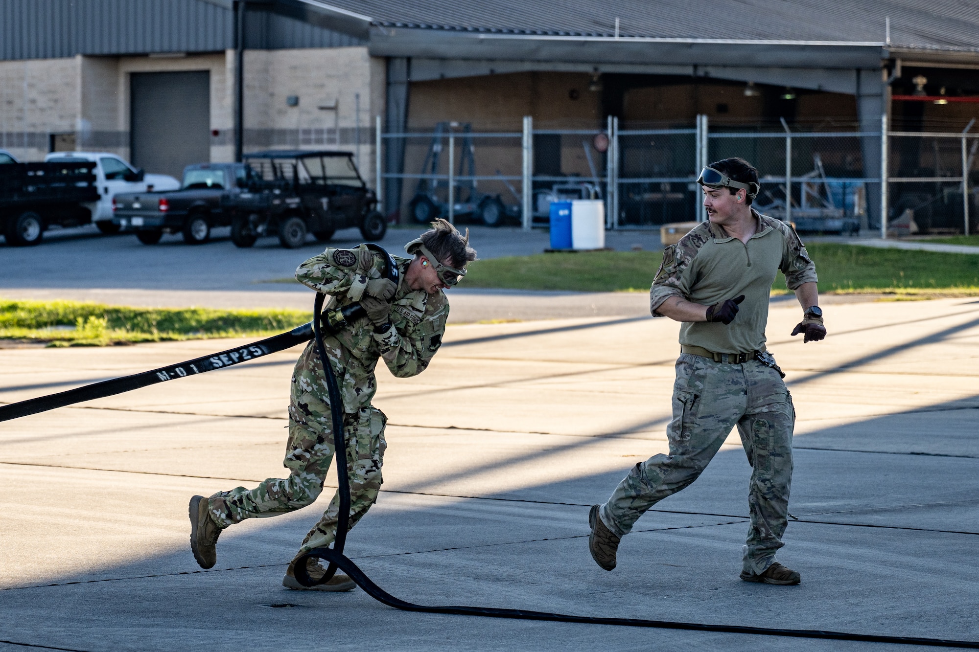 Airmen from the 71st Rescue Squadron and 23d Logistics Readiness Squadron honed their rapid refueling capabilities during Forward Area Refueling Point (FARP) training.