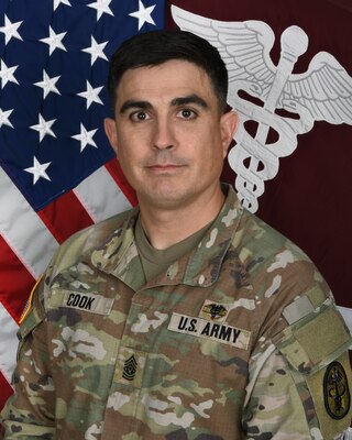 Command photo of Command Sgt. Maj. David C. Cook, CSM Fort Drum MEDDAC