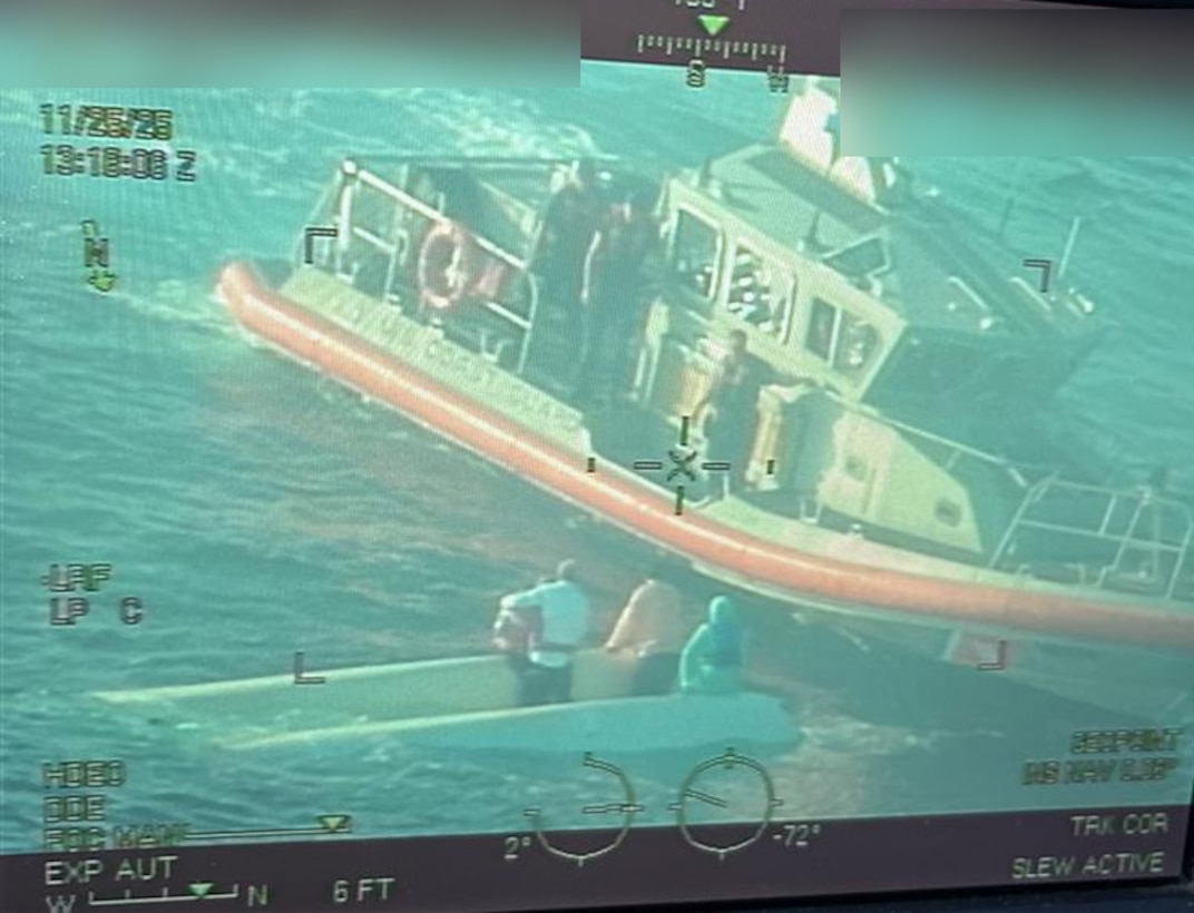 A Coast Guard Station Sand Key boat crew rescued four boaters after their 24-foot vessel capsized approximately 26 miles west of Clearwater, Tuesday. 

The four boaters were in stable condition and safely transported to awaiting emergency medical service personnel at Station Sand Key.