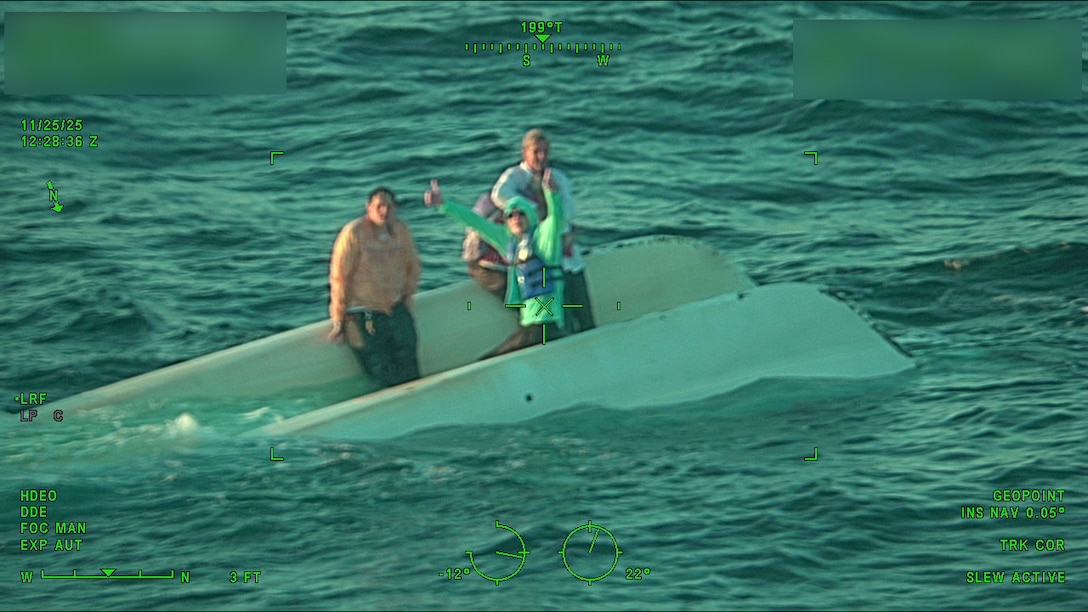A Coast Guard Station Sand Key boat crew rescued four boaters after their 24-foot vessel capsized approximately 26 miles west of Clearwater, Tuesday. 

The four boaters were in stable condition and safely transported to awaiting emergency medical service personnel at Station Sand Key.