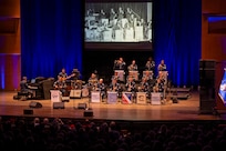 The U.S. Air Force Band’s Airmen of Note perform their 75th anniversary concert in Alexandria, Va., Sept. 26, 2025. Established in 1950, the group has direct historical lineage to The U.S. Army Air Corps Band led by U.S. Army Maj. Glenn Miller during WWII. (U.S. Air Force photo by Staff Sgt. Jordan Powell)