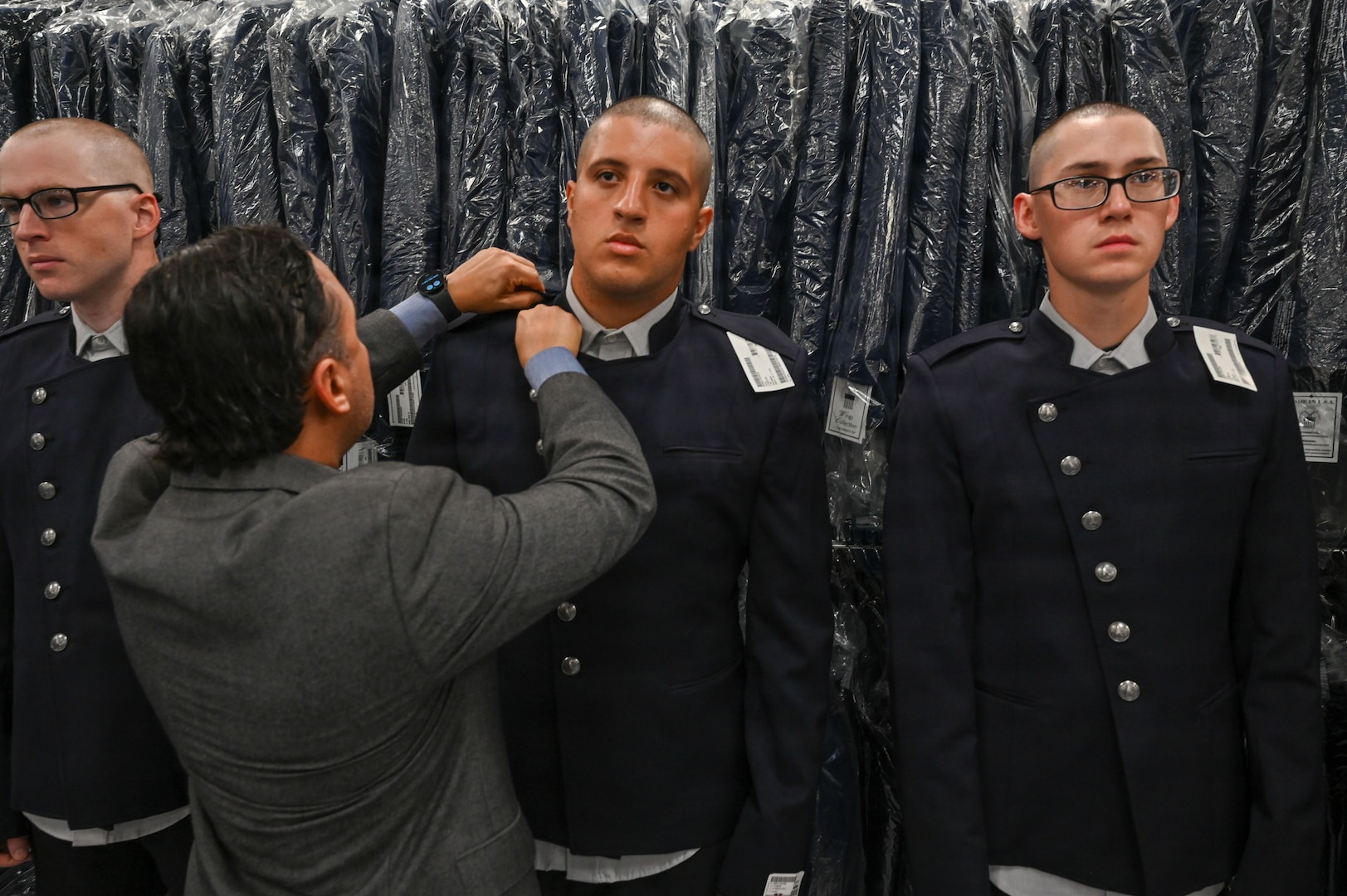 U.S. Space Force trainees receive newly designed service dress uniform