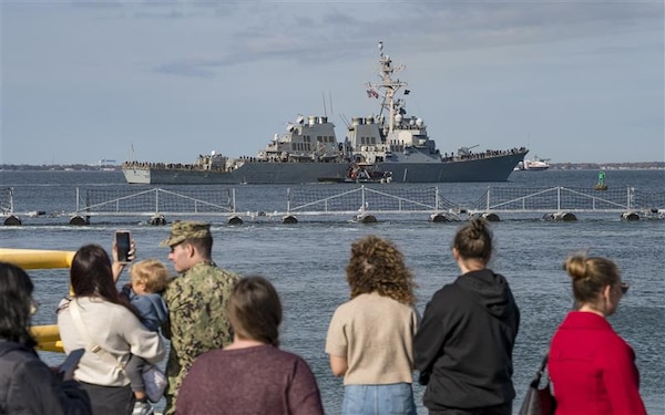 USS McFaul Departs Naval Station Norfolk for Deployment