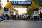 MANAMA, Bahrain (Nov. 23, 2025) Naval Support Activity Bahrain personnel participate in the annual Morale, Welfare, and Recreation Turkey Trot, a 5km run/3k walk around the base, in the U.S. Central Command area of responsibility. NSA Bahrain enables the forward operations and responsiveness of U.S. and allied forces in support of the Navy Region Europe, Africa, Central mission to provide services to the fleet, warfighter and family. (U.S. Navy photo by Mass Communication Specialist 2nd Class Iain Page)