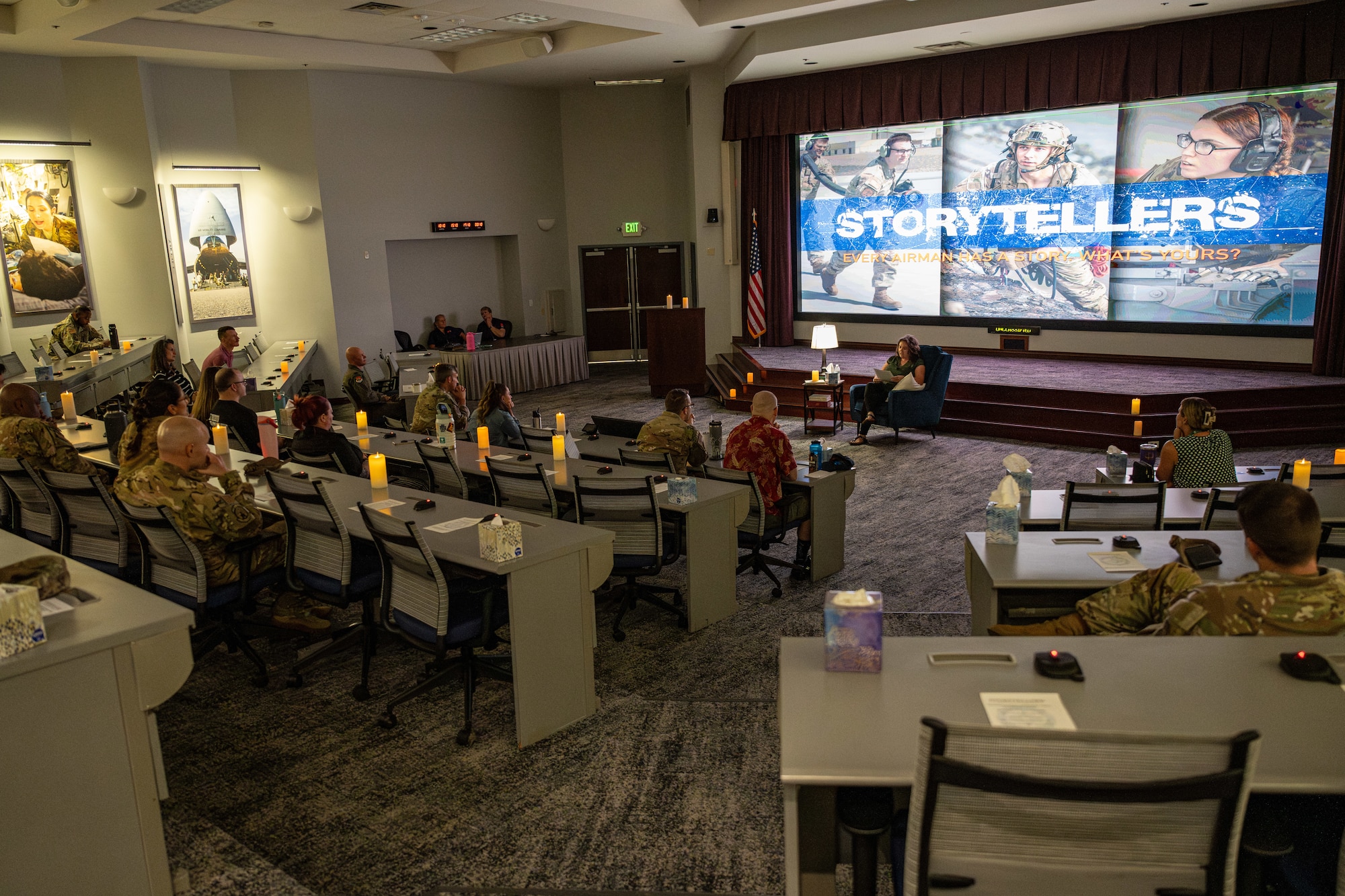 Speaker at a Storytellers event.