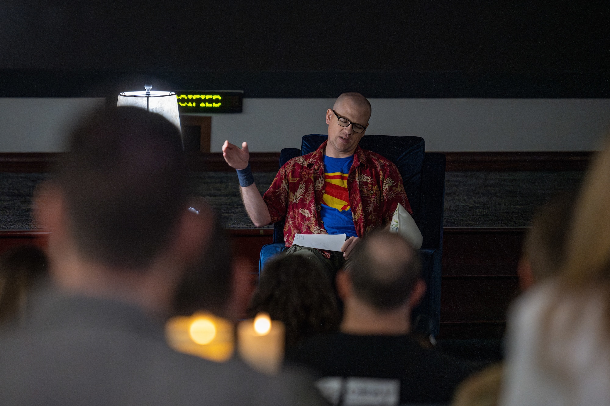 Speaker at a Storytellers event.