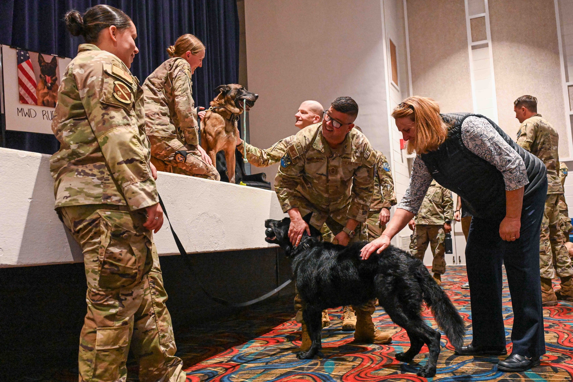 Service members serve