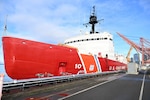 USCGC Polar Star (WAGB 10) is seen moored ahead of deploying for Operation Deep Freeze 2026, Seattle, Nov. 20, 2025. Operation Deep Freeze is a joint service, inter-agency support operation for the National Science Foundation, which manages the United States Antarctic Program. (U.S. Coast Guard photo by Petty Officer 3rd Class Christopher Bokum)