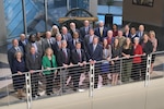 Defense Logistics Agency and industry association leaders pose for a group photo after the Demand Forecast and Industry Association Leadership Meeting at Fort Belvoir, Va., Nov. 17, 2025. (DOD photo by Chris Lynch)