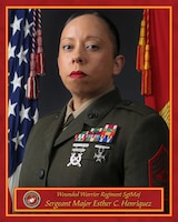 WWR Sgt Maj Esther C. Henriquez Bio Photo