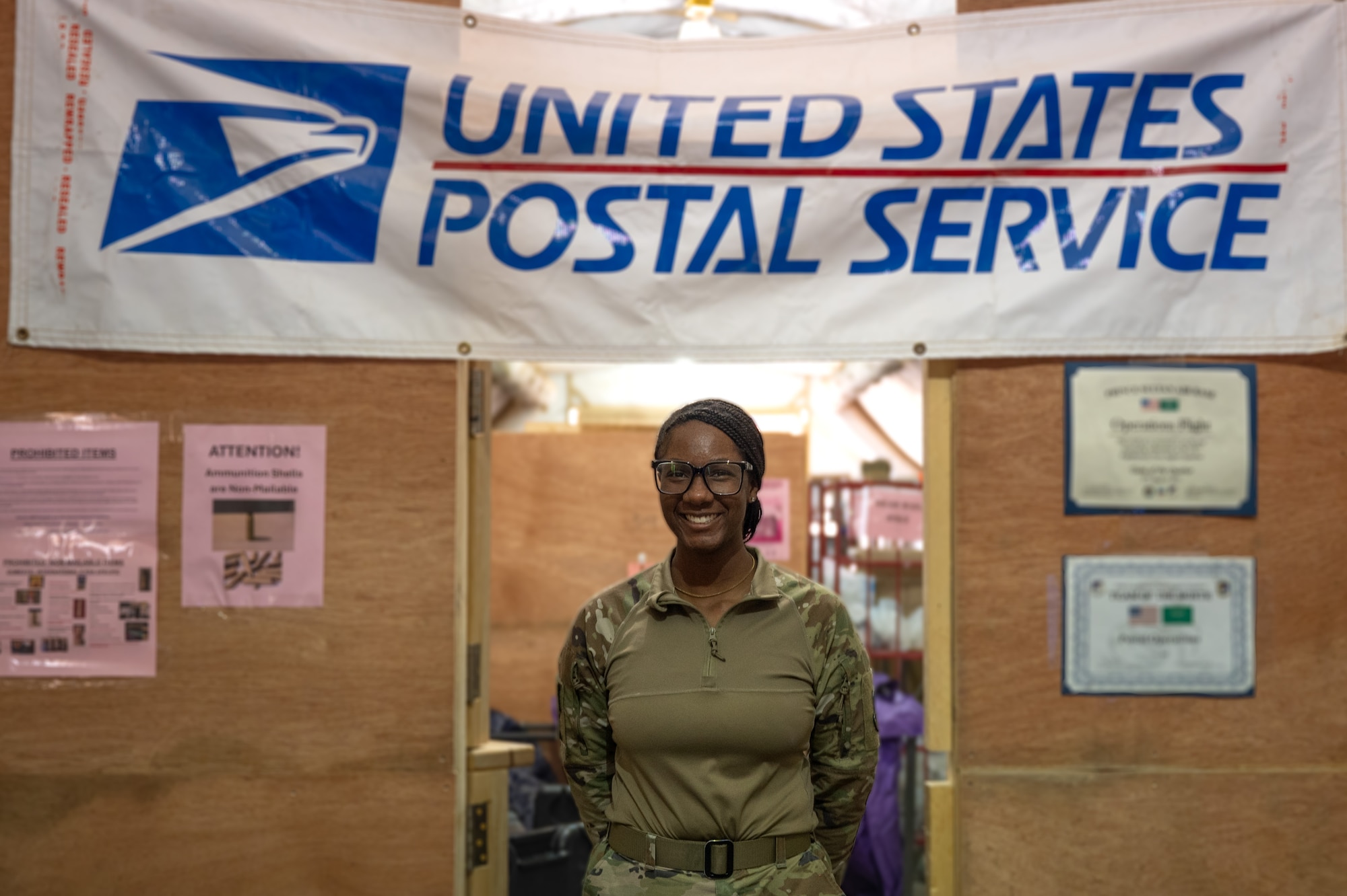 U.S. Airman poses for a photo