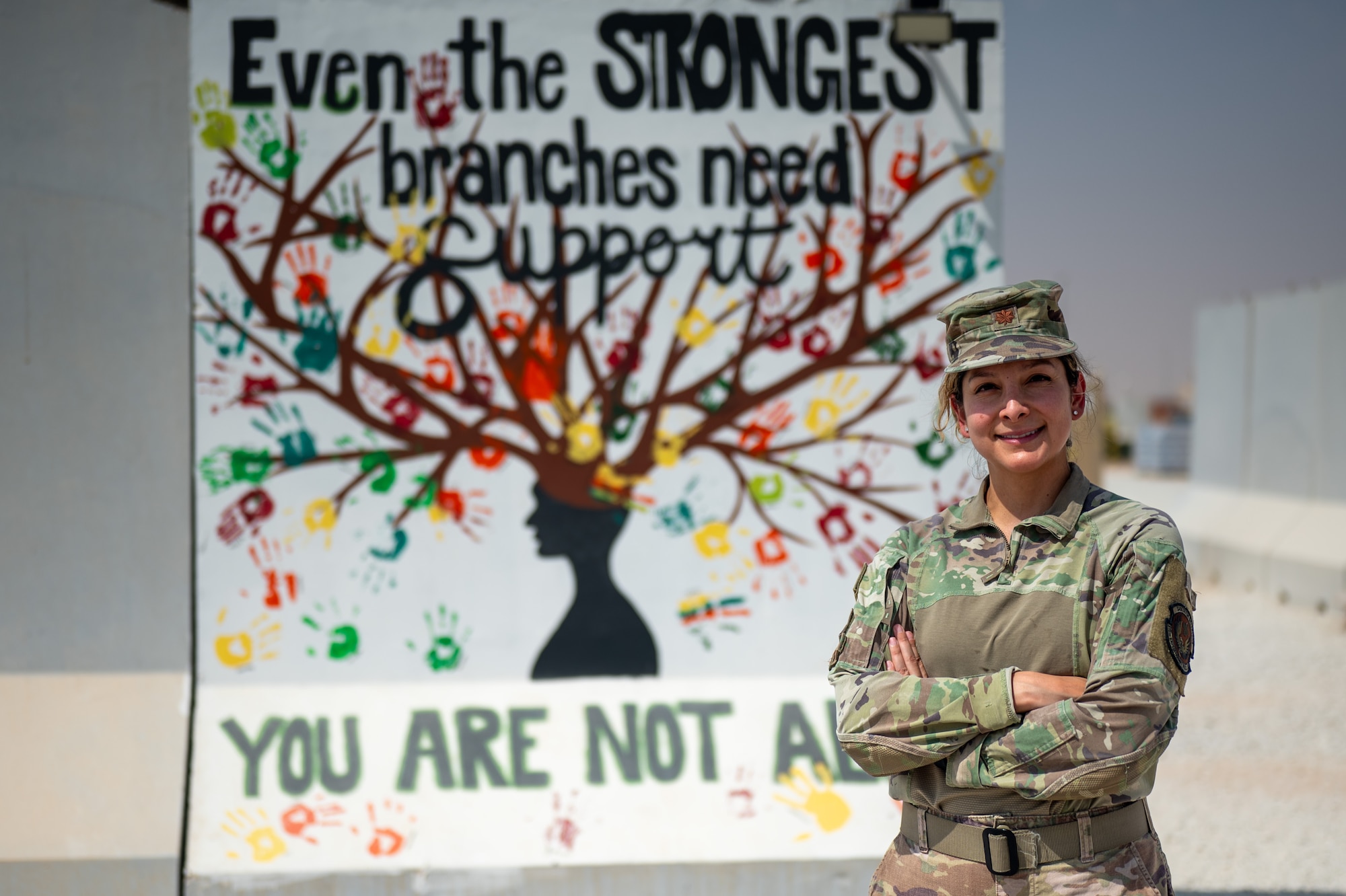 U.S. Airman poses for a photo