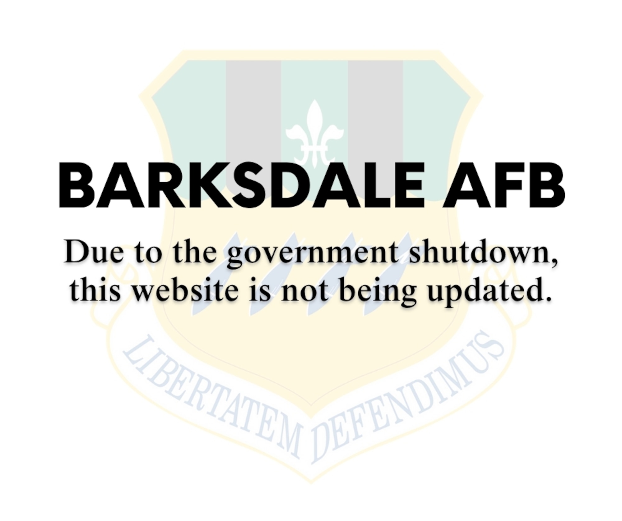A graphic detailing the government shut down.