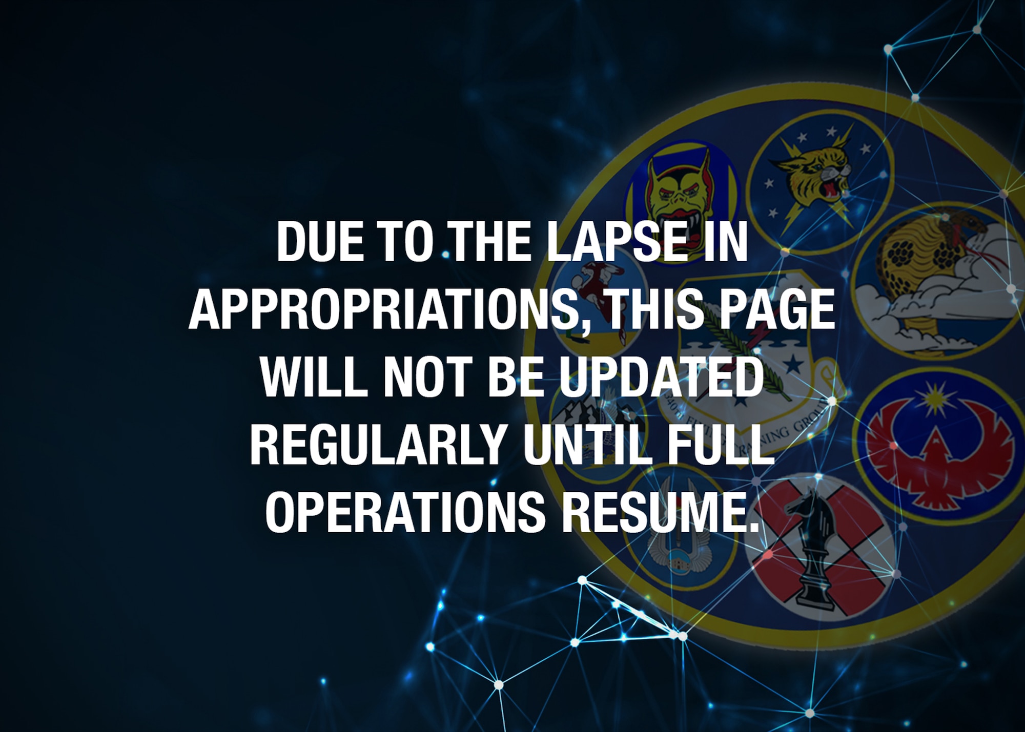 Lapse in Appropriations