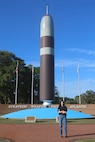 KINGS BAY, GEORGIA (September 26, 2025) Evelyn Ashe, a mechanical engineering student intern at Strategic Weapons Facility Atlantic (SWFLANT), was inspired to pursue a STEM career after participating in a SWFLANT STEM outreach event in middle school. Years later, she now leads her own STEM outreach program, giving back to the community and inspiring future generations. SWFLANT is one of two sites responsible for the Navy’s strategic assets. Its mission is to deliver safe, secure and effective sea-based strategic deterrence to Ohio-class ballistic missile submarines. The command also supports the reconfigured guided missile submarines, which carry Tomahawk cruise missiles. (U.S. Navy photo by Ashley Berumen)