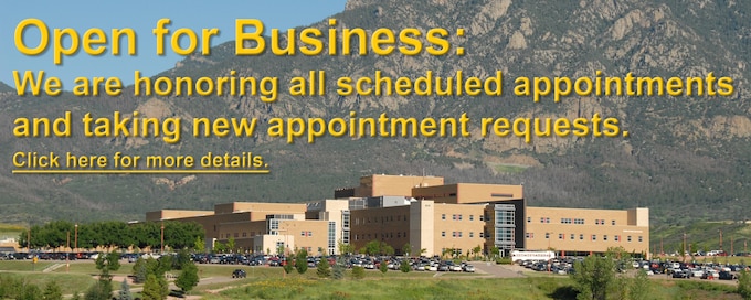Evans Army Community Hospital will continue to honor all scheduled appointments during the partial government shutdown.