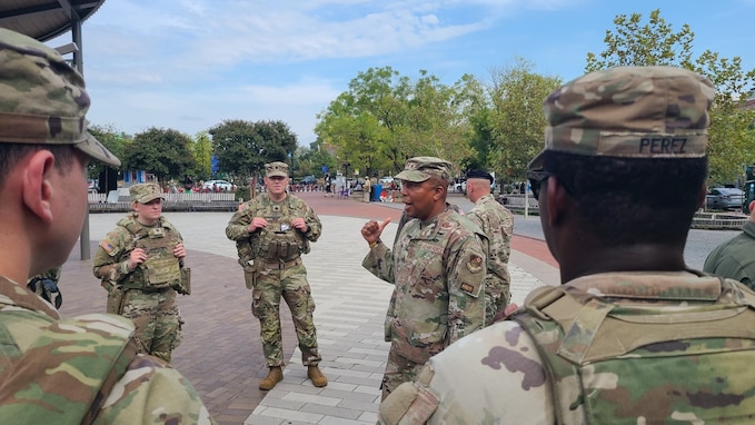 Maj. Gen. Konata Crumbly, Assistant Adjutant General for Georgia, along with other state Air National Guard leaders had the privilege to visit with several of the more than 300 Georgia Guardsmen who are currently in Washington D.C.