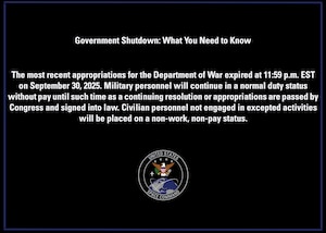 Government Shutdown Notice