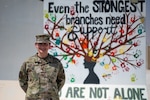 U.S. Air Force Maj. Robin Morris, 378th Expeditionary Medical Squadron Functional Medicine Flight licensed clinical social worker, poses for a portrait within the U.S. Central Command area of responsibility, Sept. 23, 2025. Through counseling and outreach, the 378th EMDS Mental Health Clinic fortifies the warfighter mentality essential for U.S. service members in unpredictable and evolving operational environments. (U.S. Air Force photo by Senior Airman Erin Dunkleberger)