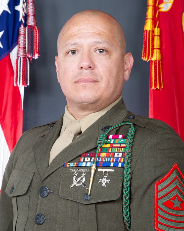 Sergeant Major Kevin W. Clark, 2nd Battalion, 6th Marine Regiment senior enlisted leader