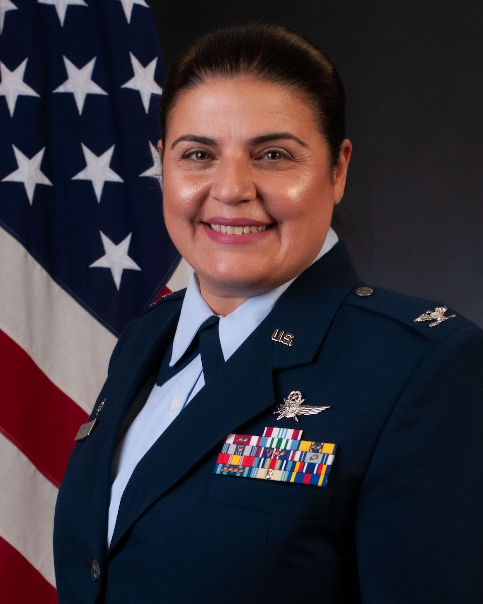 Official portrait of Col. Amalia McCaffrey.