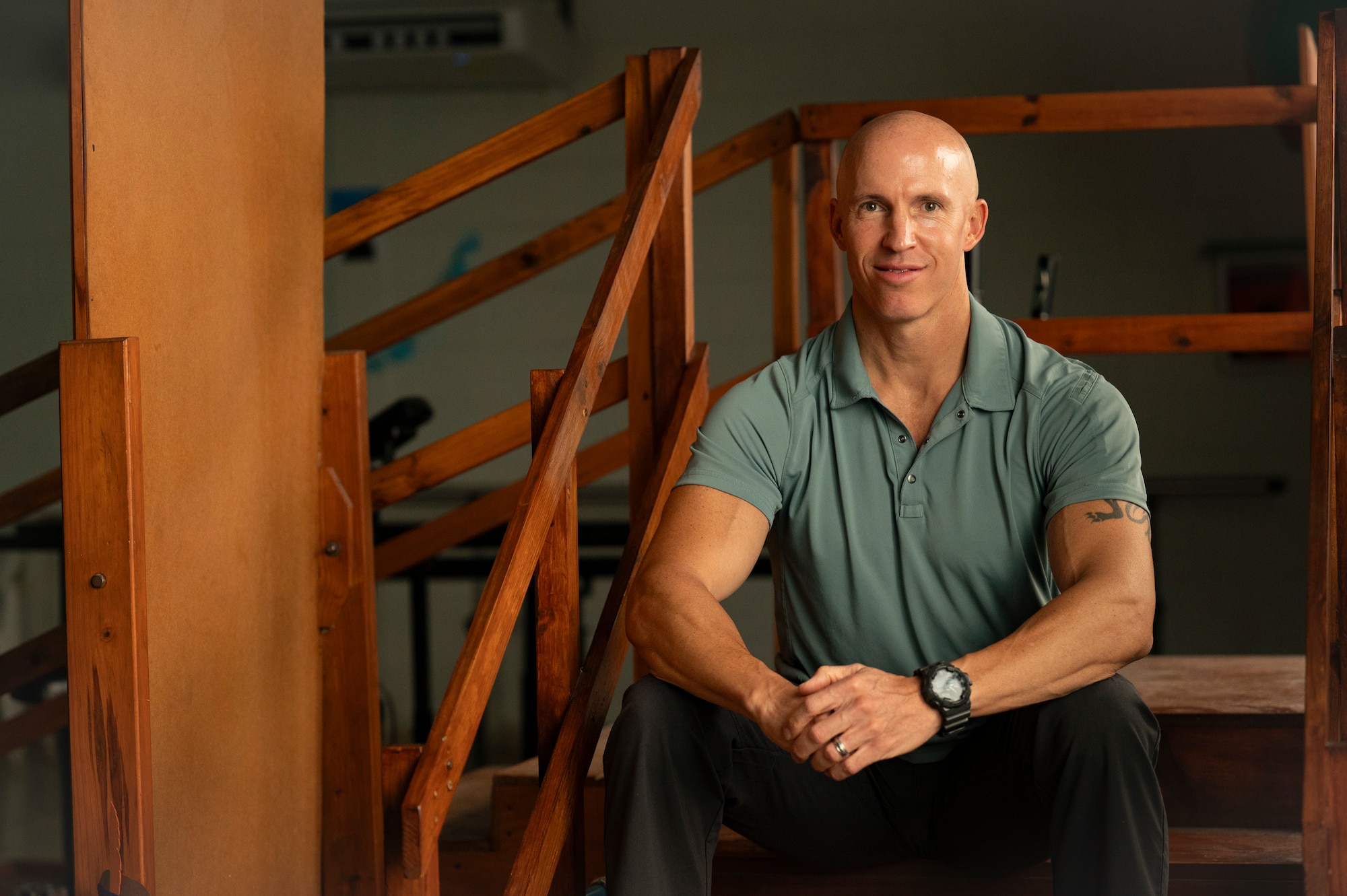 U.S. Army Reserve Maj. Collier Amundson, Army Forces Medical Detachment Chief of Rehabilitation, poses for a photo at Centro de Rehabilitacion Integral de Comayagua, Comayagua, Honduras, Sept. 17, 2025. Amundson’s weekly visits to Comayagua are one of many ways Joint Task Force-Bravo partners with the local community. For over forty years, JTF-Bravo’s medical missions have delivered essential healthcare services to remote, underserved populations, ensuring vulnerable communities receive medical care they might otherwise lack due to limitations. (U.S. Air Force photo by Staff Sgt. Sadie Colbert)