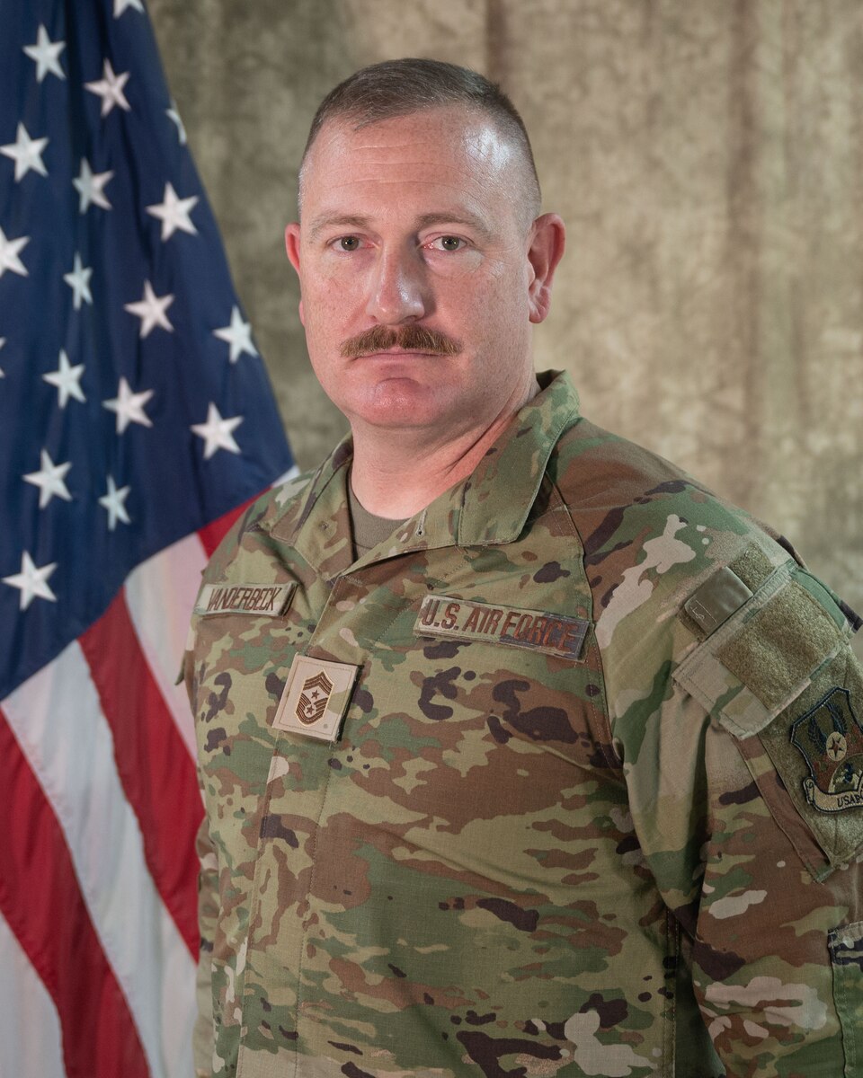 Command Chief Master Sgt. Joshua A. VanDerbeck, 332d Air Expeditionary Wing