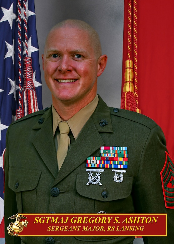 U.S. Marine Corps photo of RS Lansing Sgt Maj.