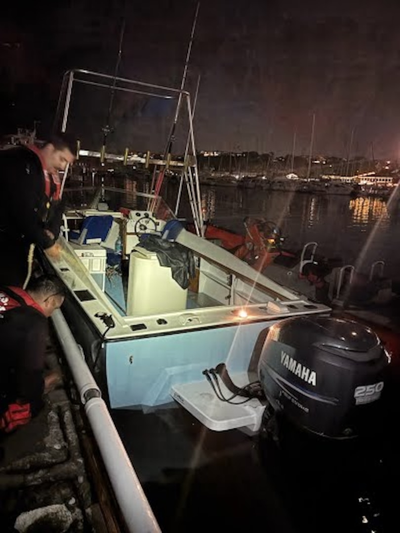 SAN DIEGO —The crew of the Coast Guard Cutter Sockeye (WPB-87337) interdicted seven aliens aboard a 24-foot cabin vessel approximately 2 miles south of Dana Point Harbor, California, Friday evening.

At approximately 6:30 p.m., the cutter’s boarding team intercepted the vessel carrying seven adults with all persons claiming Mexican nationality.

Crew members aboard the Sockeye detained all seven people and towed the vessel to the Orange County Sheriff’s Dock, where they were transferred to another DHS agency for further investigation.