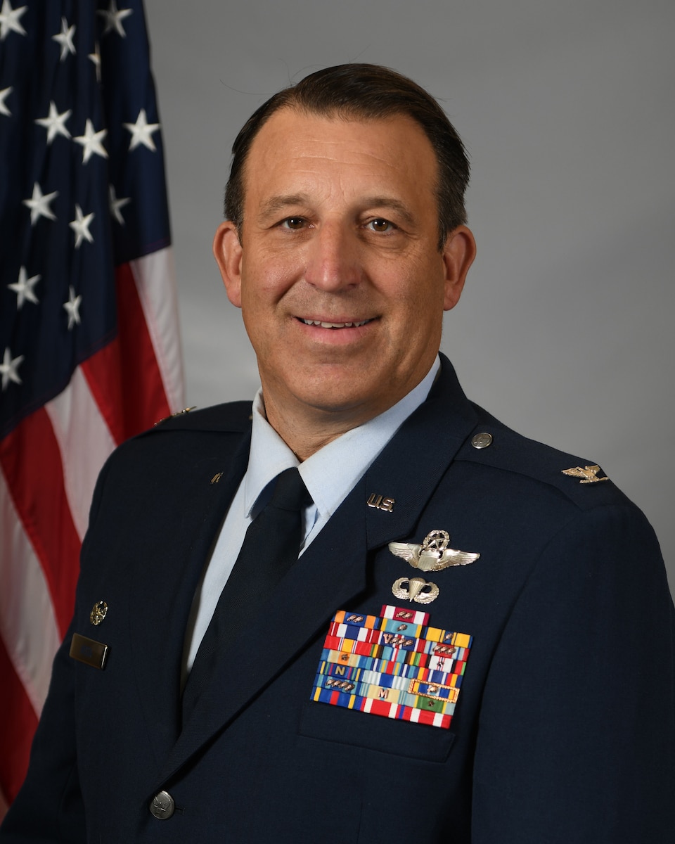 Blues official photo of Col. Nathan Aysta