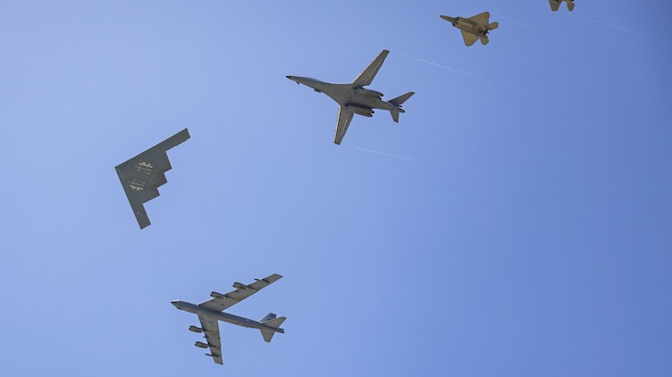 7-ship flyover formation